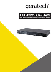 geratech EGE-PSW-SCA-844MI Manual