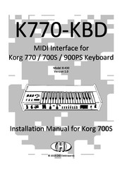 CHD Elektroservis K770-KBD Installation Manual