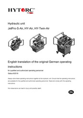 Hytorc JetPro-S-Air Operating Instructions Manual
