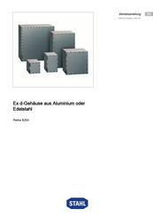 Stahl CUBEx 8264/5 Series Operating Instructions Manual