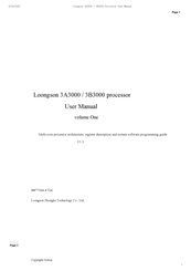 Loongson 3B3000 User Manual