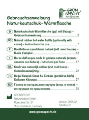 GRÜNSPECHT 640-00 Instructions For Use Manual