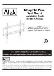 Atak AXT2650 Installation Manual
