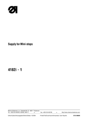 DURKOPP ADLER 4182i-1 Manual