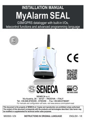 Seneca MyAlarm SEAL Installation Manual