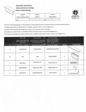 Sunpan LANGLEY CONSOLE TABLE 100776 Assembly Instructions