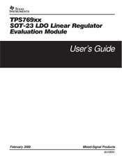 Texas Instruments TPS76925 User Manual