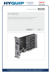 Bosch Rexroth VT-VPCD Series Operating Instructions Manual