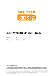 MEDIATEK LinkIt 2523 HDK v11 User Manual