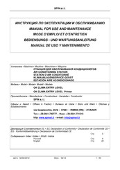 Spin OK CLIMA Manual For Use And Maintenance