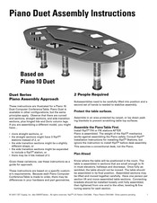 SMARTdesks Piano Duet 10 Assembly Instructions Manual