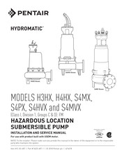Pentair Hydromatic S4MX Installation And Service Manual