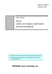 Shinkawa VM-21H Instruction Manual