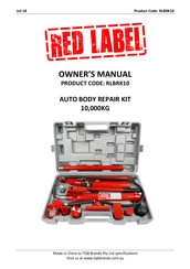 RED LABEL RLBRK10 Owner's Manual