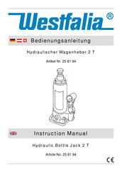 Westfalia 25 81 94 Instruction Manual