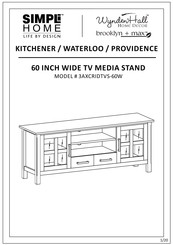 Simpli Home 3AXCRIDTVS-60W Instruction Booklet