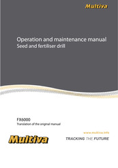 Multiva FX6000 Translation Of The Original Manual