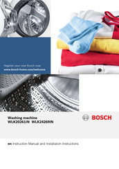 Bosch WLK24269IN Instruction Manual And Installation Instructions
