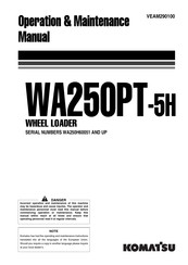 Komatsu WA250PT-5H Operation & Maintenance Manual