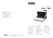 Fellowes Pulsar 300 Instructions Manual