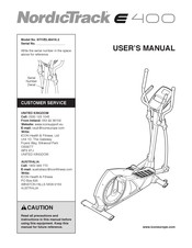 NordicTrack E 400 User Manual