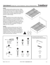 Crate&Barrel Upholstered Manual