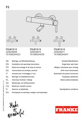Franke F5LM1014 Installation And Operating Instructions Manual