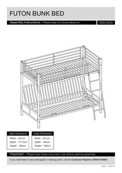 Argos FUTON 656/0032 Assembly Instructions Manual
