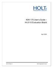 HOLT HI-3110 User Manual