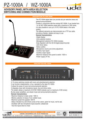 Ude WZ-1000 Manual