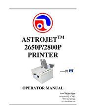 AstroJet 2650P Operator's Manual