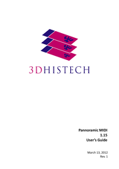 3D Histech Pannoramic MIDI 1.15 User Manual