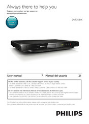 Philips DVP3681K User Manual