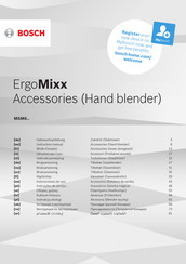 Bosch ErgoMixx MSM6 Series Instruction Manual