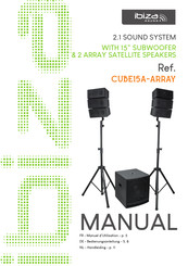 Ibiza CUBE15A-ARRAY Manual