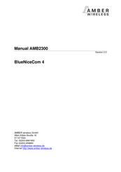 Amber Wireless BlueNiceCom 4 Manual