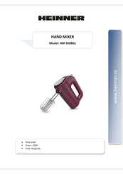 Heinner HM-350BGL Manual