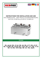 Redfox FE-1010 TD Instructions For Installation And Use Manual