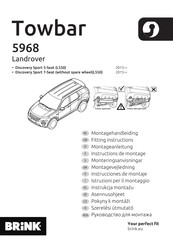 Brink 5968 Fitting Instructions Manual