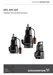 Grundfos KPC Series Installation And Operating Instructions Manual