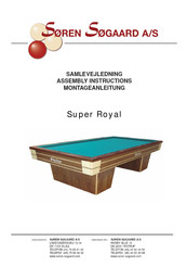 Soren Sogaard Super Royal Assembly Instructions Manual