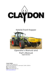 Claydon Hybrid Front Hopper Operator's Manual And Part's Manual