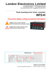 London Electronics INT2-H Connection Details, Scaling And General Information