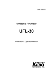 Tokyo Keiki UFL-30 Installation & Operation Manual