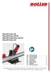 Roller Akku-Disc 100 22 V Instruction Manual