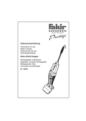 Fakir IC 1035 Instructions For Use Manual