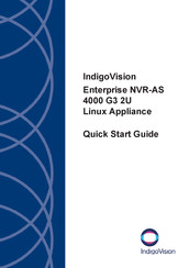 IndigoVision Enterprise NVR-AS 4000 G3 2U Quick Start Manual