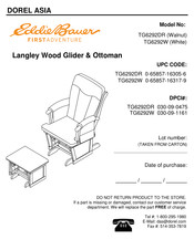 Dorel Asia Eddie Bauer Langley TG6292W Manual