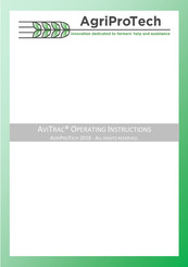 AgriProTech AviTrac Operating Instructions Manual