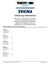 Thetford Tecma Compass High PREMIUM PLUS Installation Manual
